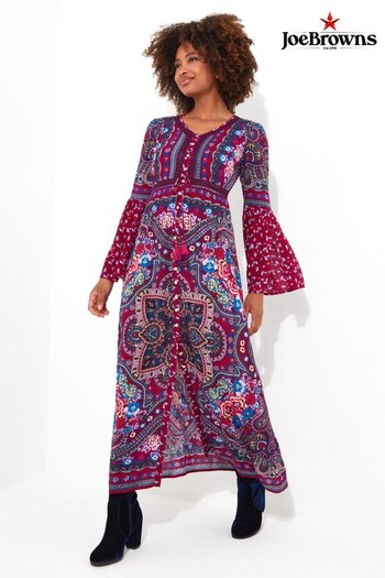 Joe Browns Purple Petite Boho Believer Dress ditsy (571635) | £70