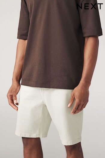 Ecru Garment Dye Denim Shorts (571695) | £22