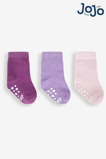 JoJo Maman Bébé Lilac 3-Pack Extra Thick Socks (571843) | £9.50