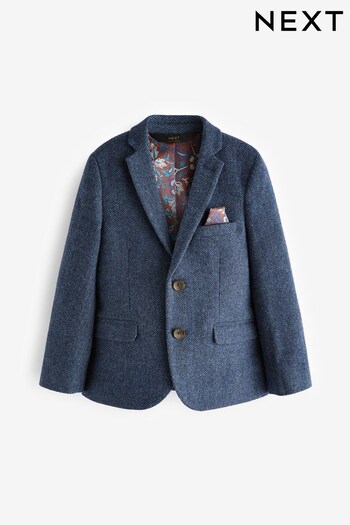 Blue Premium Blazer With Wool (3-16yrs) (571885) | £50 - £58