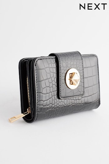 Black Quilted Stud Purse (572781) | £16