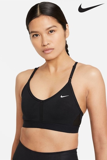 Nike Essential Black Indy V-Neck Light Support Padded Sports Bra (572915) | £33