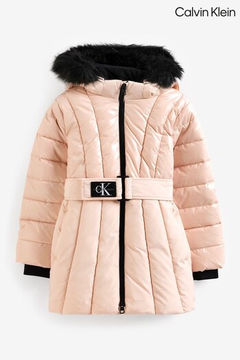 Calvin gold Klein Kids Belted Puffer Coat (573050) | £210