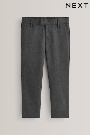 Grey Plus Waist School Formal Slim Leg Trousers (3-17yrs) (573202) | £9 - £18