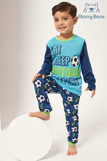 Harry Bear Blue Long Sleeved Pyjamas Set (573273) | £11