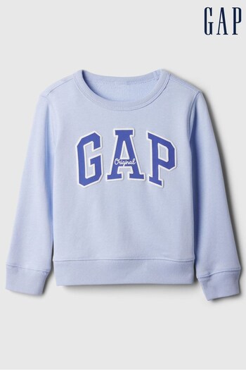 Gap Blue Baby Logo Crew Neck Sweatshirt (Newborn-5yrs) (573438) | £15