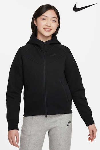 Nike door Black Tech Fleece Zip Through Hoodie (573443) | £80