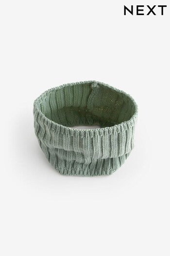 Sage Green Ribbed Knitted Snood (1-16yrs) (573477) | £5 - £9
