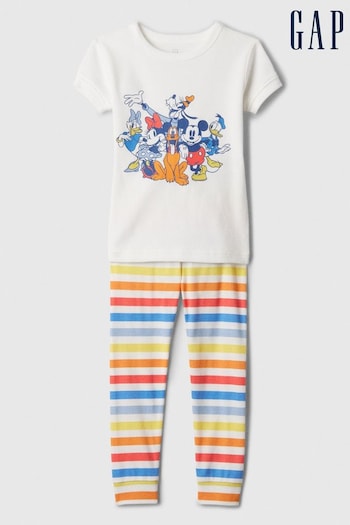 Gap White Disney Organic Cotton Pyjama Set (6mths-5yrs) (573690) | £20