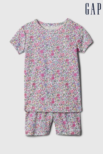 Gap Pink Floral Top and Shorts Pyjama Set (573718) | £18