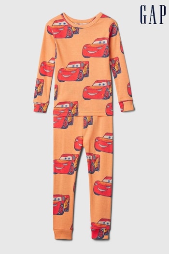 Gap Orange Organic Cotton Disney Cars Long Sleeve Pyjama Set (573757) | £20