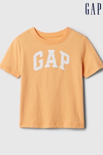 Gap Orange Logo Short Sleeve Crew Neck T-Shirt (574062) | £8