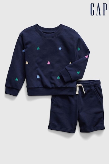 Gap Blue Brannan Bear Shorts Outfit Set (574138) | £35