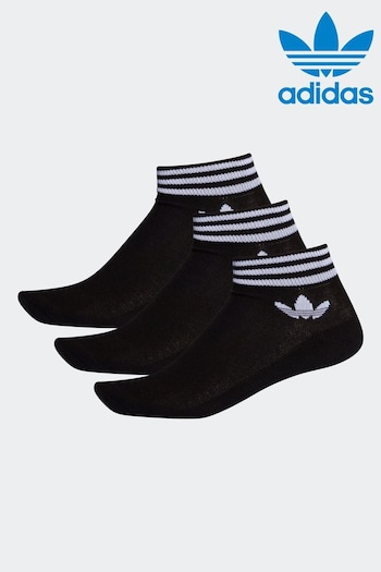 adidas Originals Island Club Trefoil Ankle Socks 3 Pairs (574246) | £13