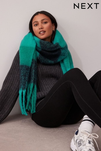 Green/Blue Check Blanket Scarf (574292) | £20