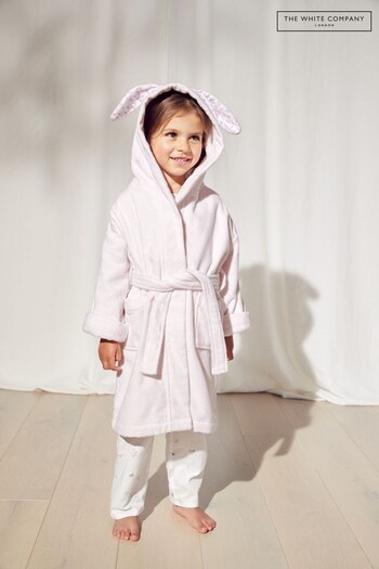 The White Company Pink Bunny Velour Robe (574354) | £34 - £36