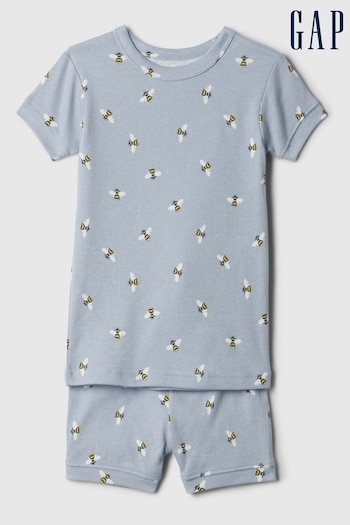Gap Blue Organic Cotton Pyjama Shorts Set (12mths-5yrs) (574639) | £18
