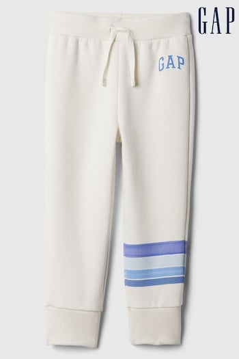 Gap White Logo Pull On Joggers (3mths-5yrs) (574676) | £15