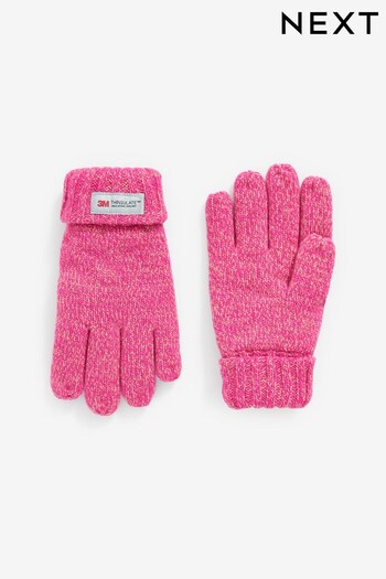 Pink Thinsulate™ Knitted Gloves (3-16yrs) (574677) | £8 - £11