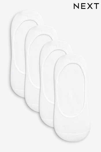 White Cushion Sole Footsies 4 Pack (574736) | £10