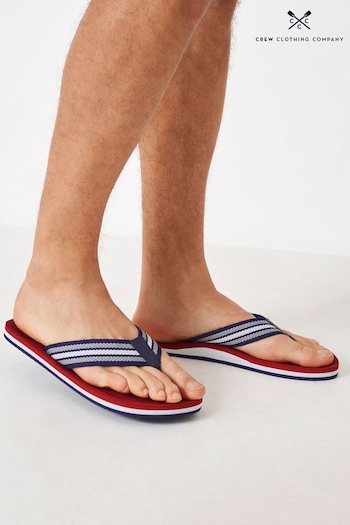 Crew Clothing pockets Company Ruby Red Flip Flops (574773) | £32