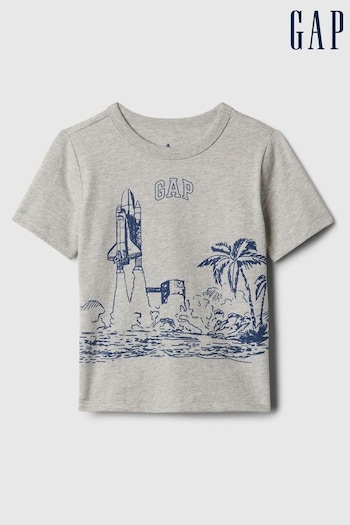 Gap Grey Mix and Match Graphic Short Sleeve Crew Neck T-Shirt (Newborn-5yrs) (574801) | £8