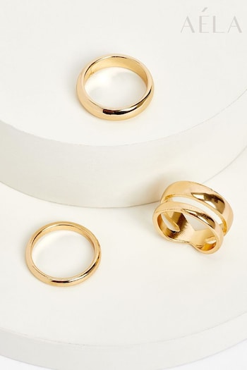 Aela Gold Tone Multi Ring Pack (574844) | £10
