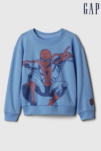 Gap Blue Marvel Graphic Sweatshirt (6mths-5yrs) (574850) | £20