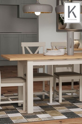 K Interiors Natural Lana 1.2m Extending Table Dining Table (574906) | £460