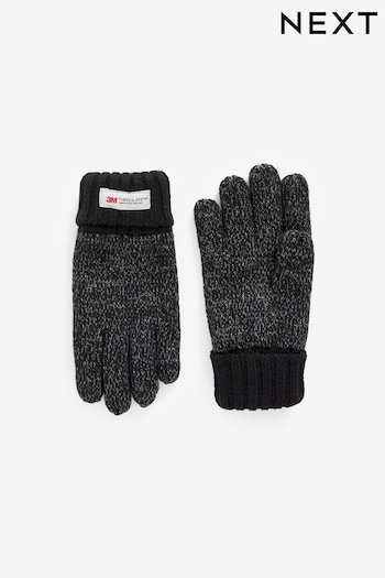 Grey Knitted Thinsulate Gloves (3-16yrs) (574920) | £8 - £11