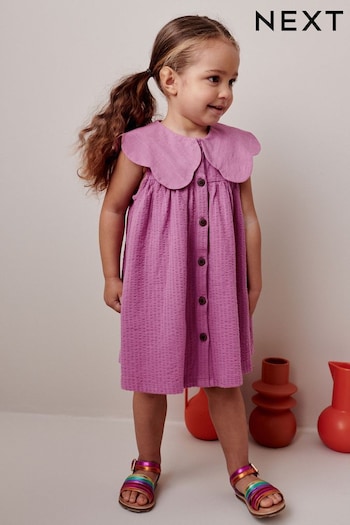 Pink Collared Day Dress (3mths-7yrs) (575195) | £10 - £12