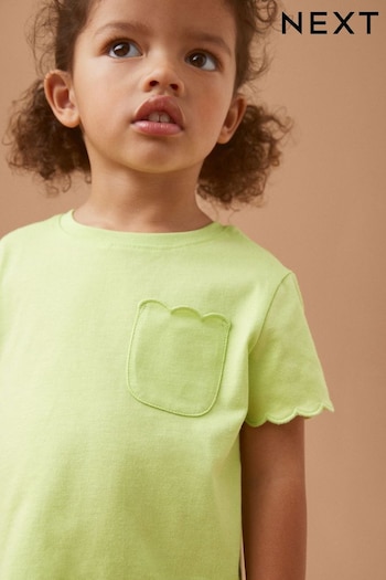 Green Short Sleeve Scallop T-Shirt (3mths-7yrs) (575486) | £4 - £6