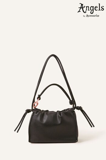 Accessorize Ruched Small Shoulder Black Bag (575689) | £32