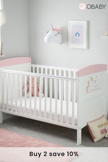Obaby White Grace Inspire Cot Bed (575762) | £195