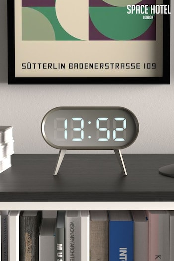 Space Hotel Grey A Futuristic Alarm Clock (575811) | £26