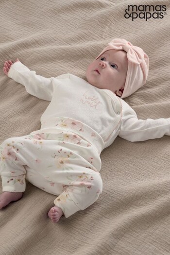 Mamas & Papas White My First Outfit Set 3 Piece (576879) | £25