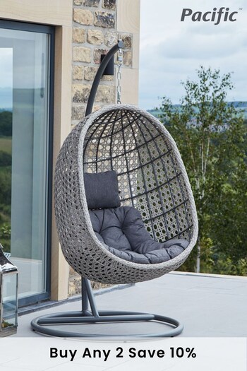 Pacific Grey Garden Single Hanging Chair (577315) | £1,050