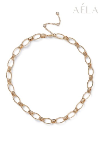 Aela Gold Tone Link Chain Necklace (577333) | £12.50