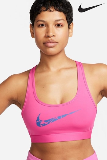 Nike Red Swoosh Light-Support Non-Padded Sports Bra (577406) | £38