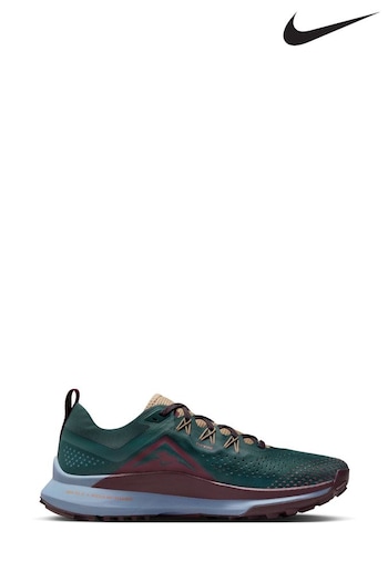 Nike Green React Pegasus Trail 4 Running Trainers (577520) | £130