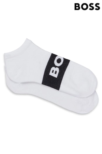 BOSS White Logo Socks 2 Pack (577671) | £13