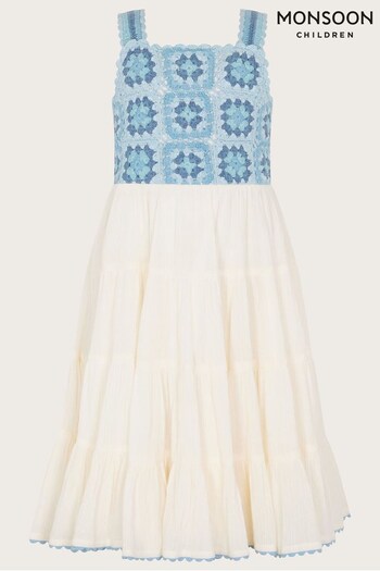 Monsoon Natural Crochet Maxi Dress (577770) | £44 - £49