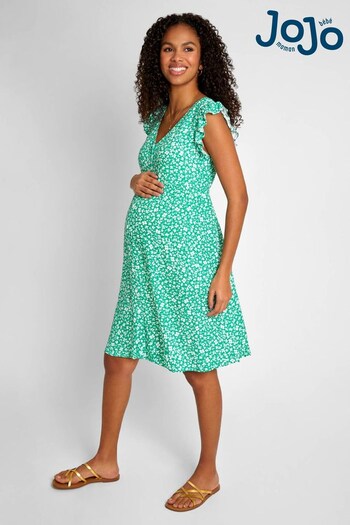JoJo Maman Bébé Green Ditsy Print Maternity Summer Dress (577862) | £45