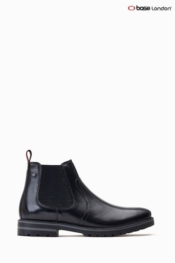 Base London Cutler Pull On Chelsea Black tan Boots (578173) | £85