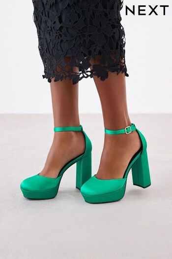 Green Forever Comfort® Closed Toe Platform High Heel Synthetic Shoes (578446) | £40