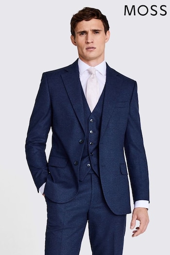 MOSS Tailored Fit Blue Flannel Jacket (578940) | £149