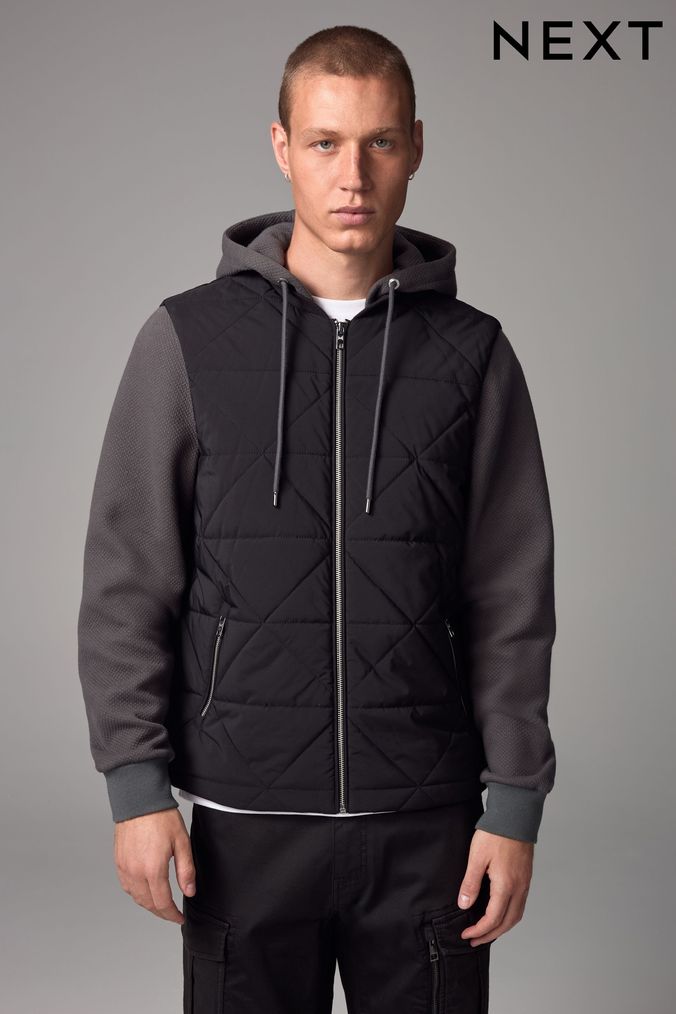 Next mens hooded jackets sale