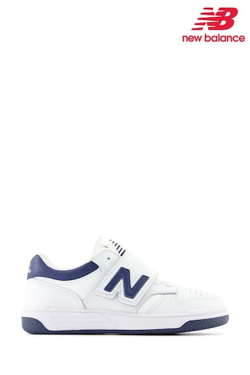 New Balance White/Pink 480 Trainers (579245) | £55