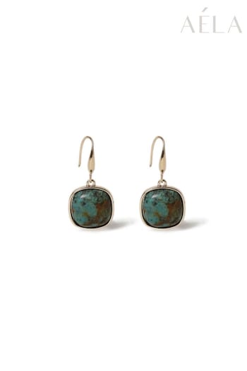 Aela Blue Cabochon Earrings (579755) | £10