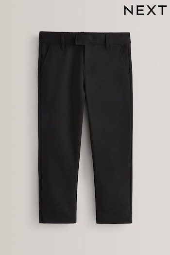 Black Plus Waist School Formal Slim Leg Trousers (3-17yrs) (580191) | £9 - £18
